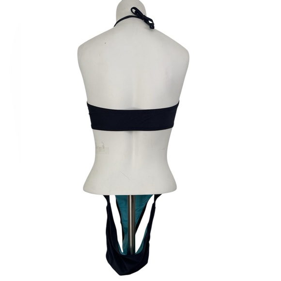 Exhilaration Blue Halter Swimsuit - Picture 2 of 5